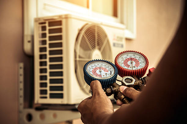 Professional Ac Installation technician working in Westwood, MA